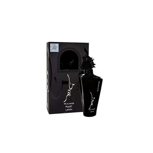 Lattafa Perfumes Maahir Black Edition for Unisex Eau de Parfum Spray, 3.4 Ounce