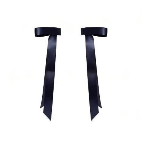 Handmade Magnetic Bow Hair Clip Elegant Zinc Alloy Metal Barrette for Women
