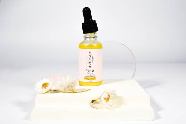 No. 8 Face Oil with Collagen, Ceramide, Squalene Stem Cell 1 oz Boost Collagen, Hydrate, Anti-aging, Smooth Skin