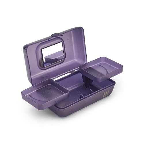 Caboodles Women's Pretty in Petite Cosmetic Case, Wicked Elphaba-Purple Sparkle