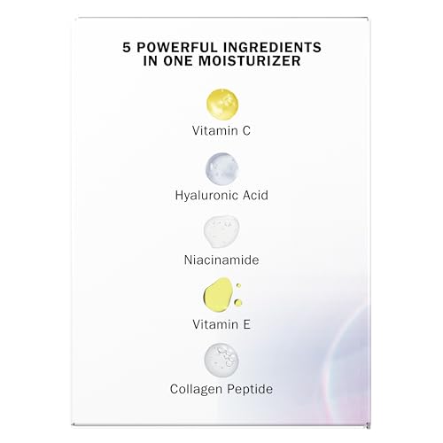 Olay Super Cream with Sunscreen SPF 30, 1.7 oz, Ultra Lightweight Face Moisturizer - Vitamin C & E, Hyaluronic Acid, Niacinamide, Collagen Peptide - Hydrate, Smooth, Brighten, Firm, and Protect