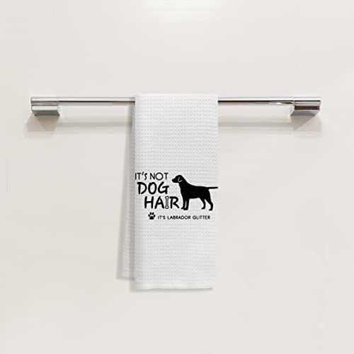 It’s Not Dog Hair It’s Labrador Glitter Funny Black Dog Quote Bath Towel,Dog Lovers Gifts Decorative Towel,Dog Mom Girls Gifts