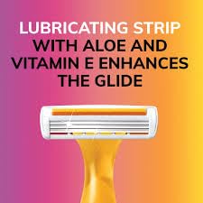 BIC Soleil Color Collection Disposable Razors for Women, 16-Count, 3 Blades - Premium Shaving Razor Set with Aloe Vera and Vitamin E Lubricating Strip - Luxurious Personal Care Products