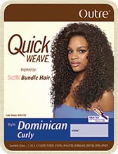 Outre Synthetic Hair Half Wig Quick Weave Batik Dominican Curly (S1B/BU)