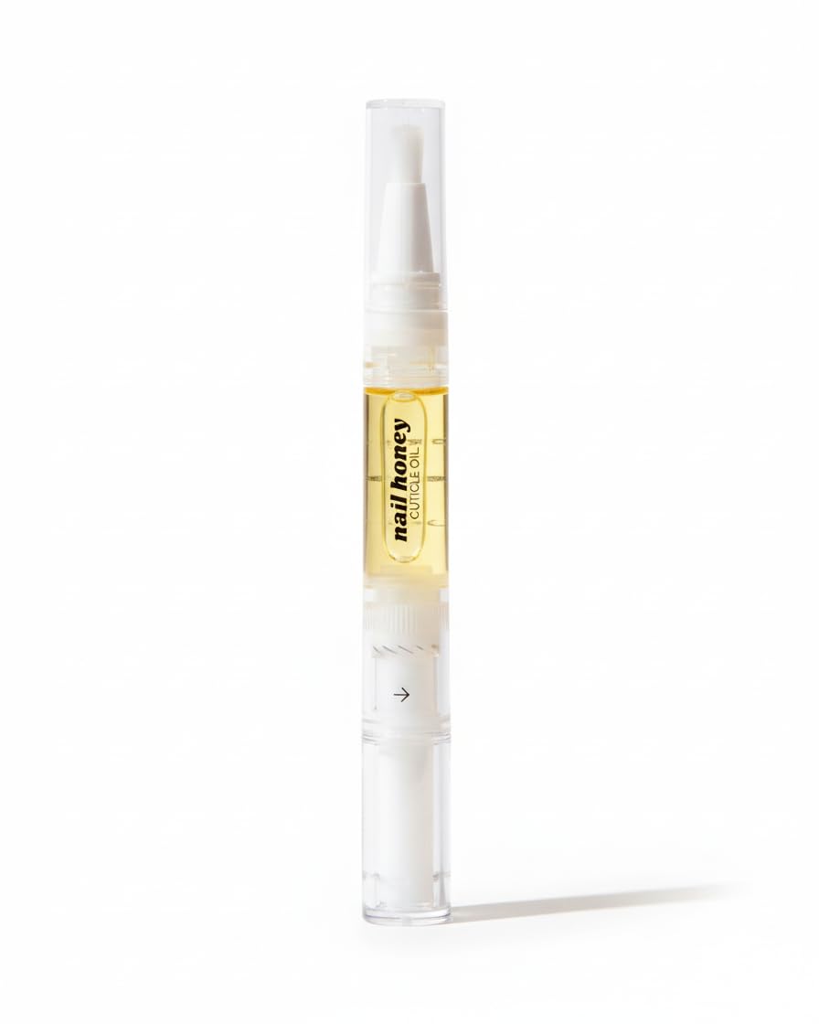 Twinkled T Nail Honey Cuticle Oil Pen - Organic Nail Growth Treatment for Dry Cuticles & Brittle Nails | 2ml