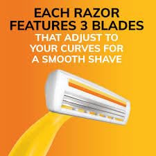BIC Soleil Color Collection Disposable Razors for Women, 16-Count, 3 Blades - Premium Shaving Razor Set with Aloe Vera and Vitamin E Lubricating Strip - Luxurious Personal Care Products
