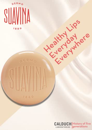 DERMO SUAVINA 1880 Lip Balm Moisturizer for Cracked and Dry Lips with Natural Ingredients Lip Care for Cold and Hot Weather Pack of 1(Citrus 0.3oz)