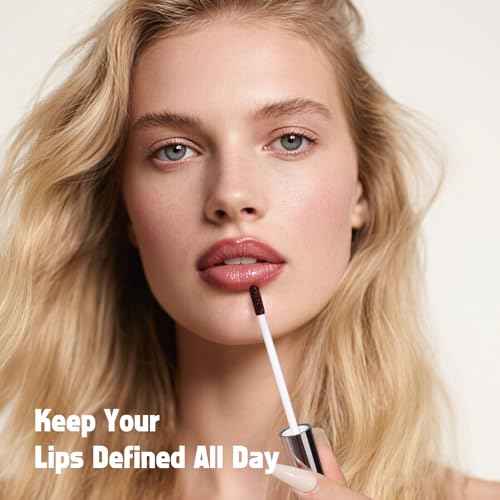 KIMUSE Peel Off Lip Liner Stain, Long Lasting Lip Tint Stain Peel Off, Waterproof, Transfer-Proof, Highly Pigmented Color Peel Off Lip Stain Liner, Matte Finish