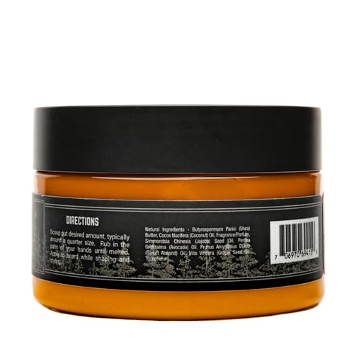 Live Bearded: Beard Butter, Made in USA - 1880, 3oz - Beard Leave in Conditioner Beard Care, All-Natural Beard Softener with Shea Butter
