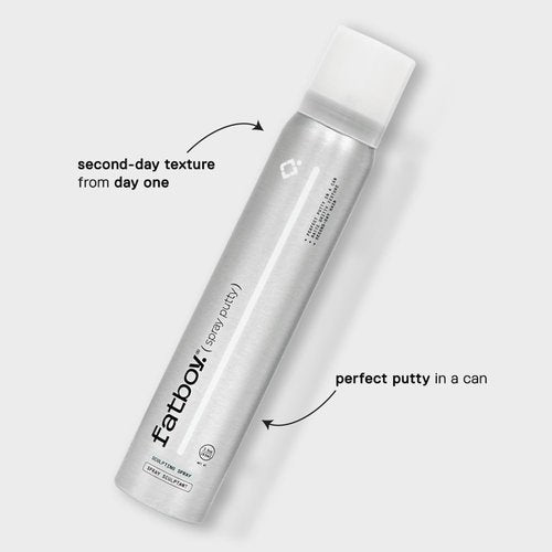 Fatboy Hair Spray Putty - Heavy Hold Texturizing Spray for Volume & Texture | Matte Finish, 3.5 oz