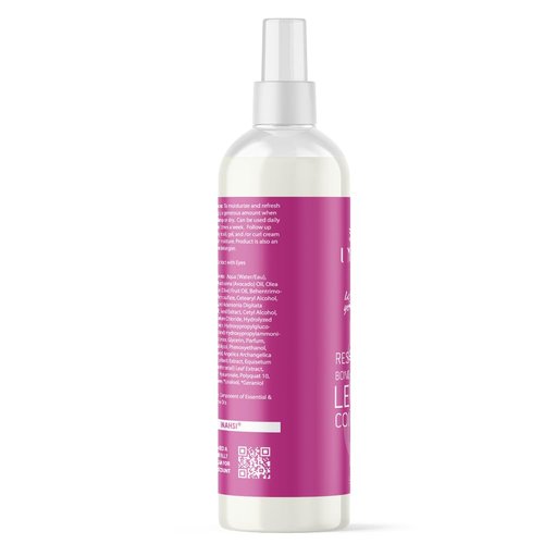 Inahsi Rescue & Repair Leave-In Conditioner - Strengthening Moisturizer for Naturally Curly Hair | 12 oz | Made in the USA
