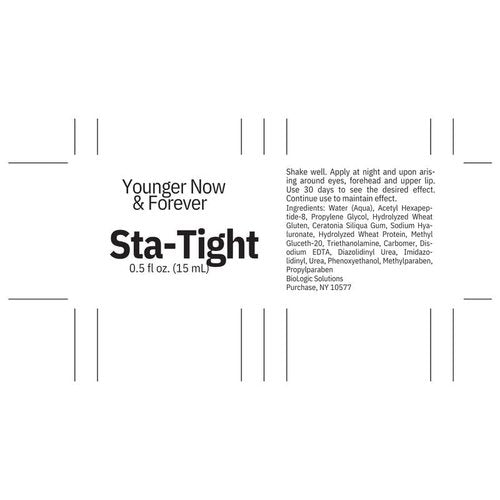 Biologic Sta-Tight & LifTight Anti-Aging Serum Duo - Instant Face Lift & Smoothing Formula | 2 Bottles