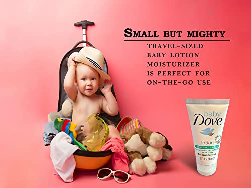 Dovè Báby Lotion Sensitive Moisture 30ml,Travel Size, a mini lotion moisturizer, gentle, hypoallergenic formula is perfect for delicate baby skin, providing long-lasting hydration and nourishment, Pack of 6