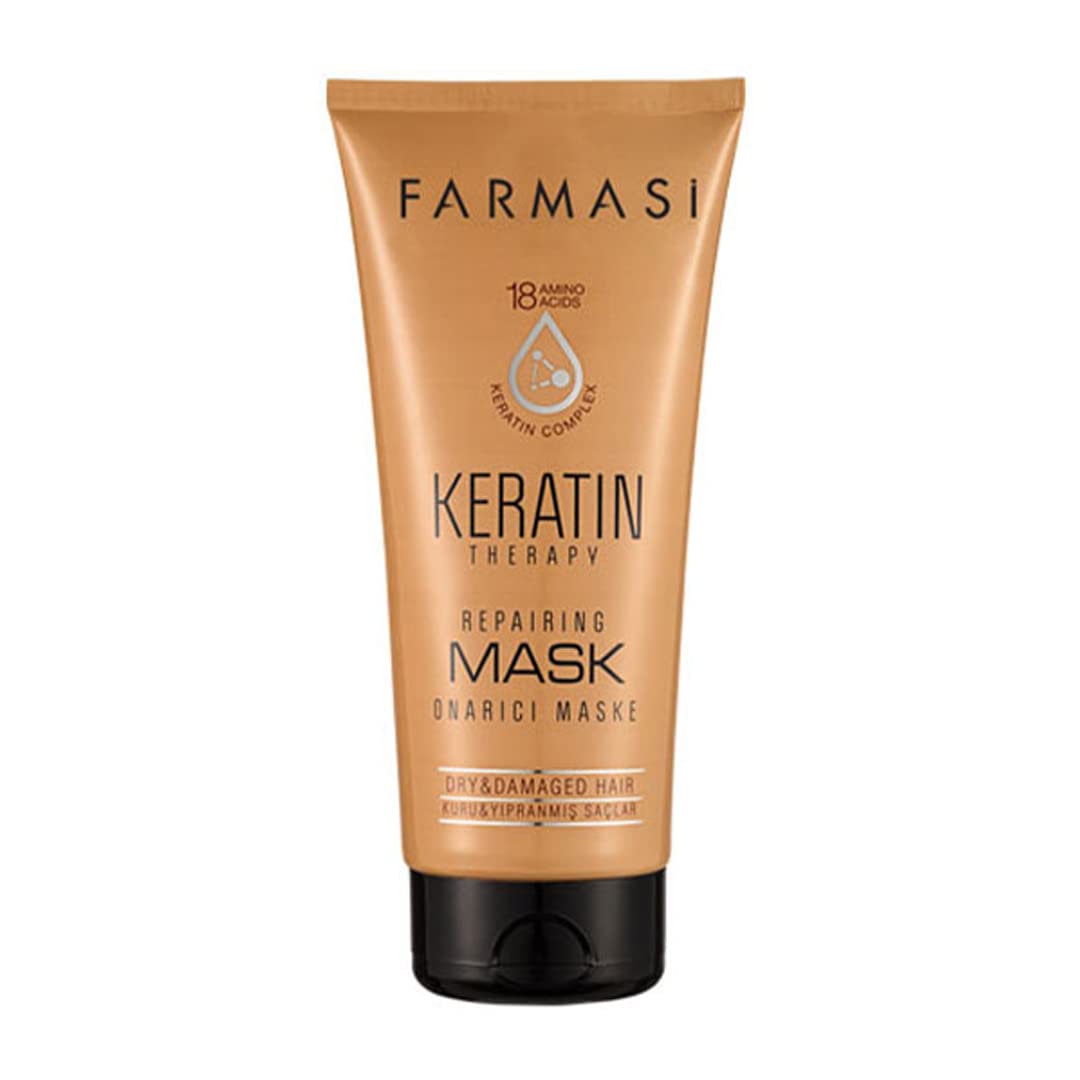 FARMASi Professional Keratin Therapy Hair Mask - Deep Repair & Moisture for Color-Treated Hair | 6.7 fl oz