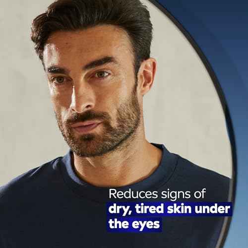 NIVEA MEN Age Defense Eye Cream with Hyaluronic Acid, 24-Hour Hydrating Under Eye Cream for Men Helps Reduce Look of Crow's Feet, Fine Lines and Dark Circles, 0.5 Fl Oz Tube