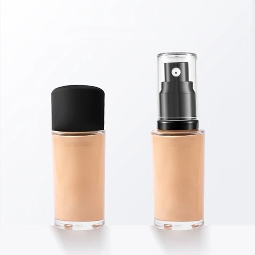 Chris.W Foundation Pump - Compatible With Maybelline Fit Me Liquid Foundation | 2-Pack (Black)