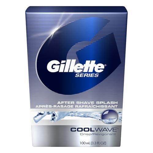 Gillette Series Cool Wave After Shave Lotion for Men, 3.3 fl oz