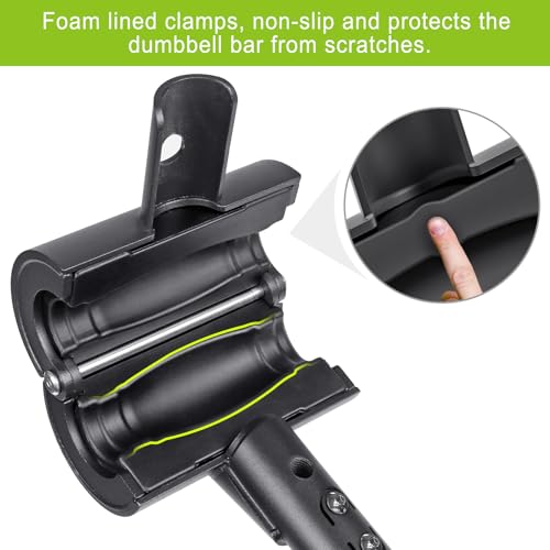 Kipika Adjustable Dumbbell to Barbell Converter - EZ Curling Bar Adapter - Versatile Weightlifting Equipment for Home Gym