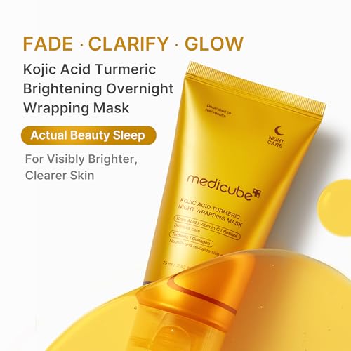 Medicube Glass Skin Refining Duo - Deep Vitamin C Moisturizer & Turmeric Overnight Peel Mask 2.0