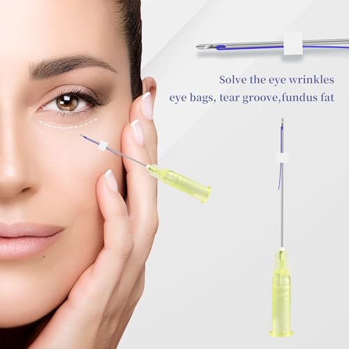 SOZOOM Pdo Threads for Eyes Lift, PDO Thread Eyes Fine Lines Under the Eyes Restore Skin's Firmness & Elasticity (20pcs-30G-25mm)