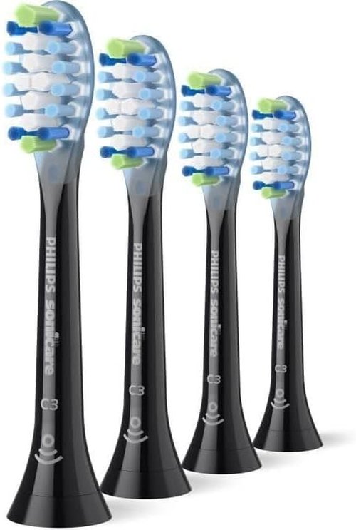 Philips Sonicare C3 Premium Plaque Defence Brush Heads - Black 4-Pack | HX9044/88