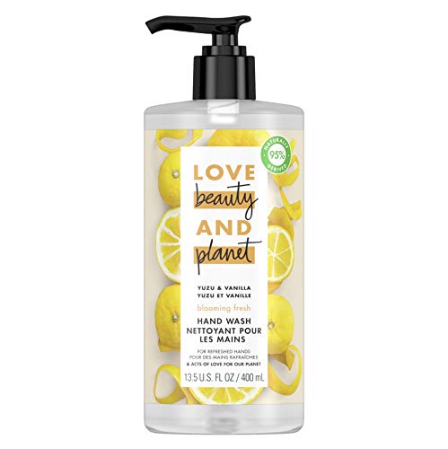Love Beauty And Planet Store Yuzu and Vanilla liquid and Tea Tree and Vetiver Hand Wash 13.5 Oz (4 Pack) 2 of each flavor
