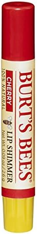 Burt's Bees Cherry Lip Shimmer - Natural Hydrating Lip Color | Moisturizing & Vibrant Shine