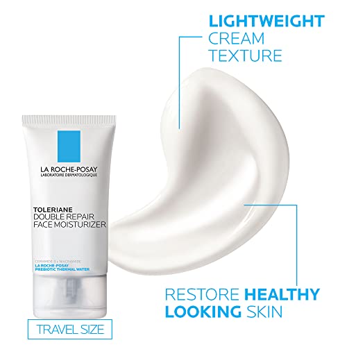 La Roche-Posay Toleriane Hydrating Gentle Facial Cleanser, Daily Face Wash with Ceramide and Niacinamide for Normal to Dry Sensitive Skin, Oil-Free, Fragrance Free