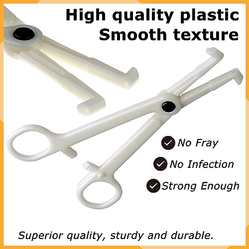 Disposable Piercing Needles and Clamps Kit - TONBAO 75Pcs Ear Nose Piercing Forceps Kit 25Pcs Rounded Piercing Forceps with 50pcs Mixed Hollow Piercing Needles 12G 14G 16G 18G 20G for Piercing Tools