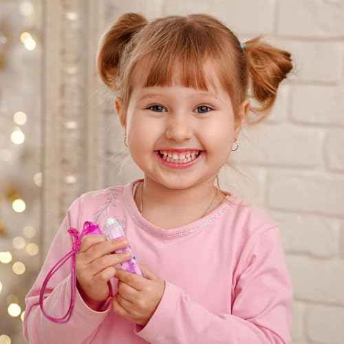 12pc Lip Gloss Necklace, Fruit Flavored Lip Gloss Set, Lip Gloss Value Pack, Teen Girls Party Favors, Non Toxic Lip Gloss Necklaces For Girls