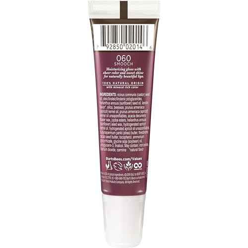 Burt's Bees 100% Natural Origin Moisturizing Lip Shine, Smooch - 1 Tube