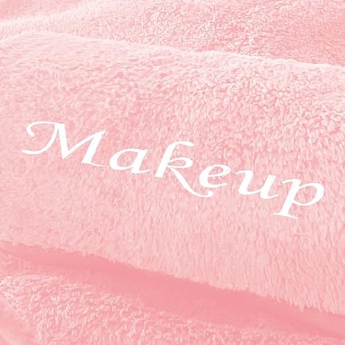 Cosy Family 10 Pack Makeup Remover Wash Cloths - Soft Microfiber Fingertip Facial Cleansing Cloths for Hand and Make Up, 12 x 12 in, Pink