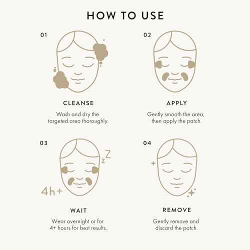 K+ Wrinkle Patches for Forehead, Crow¡¯s Feet & Smile Lines ? Korean Overnight Patches with Hyaluronic Acid, Peptides & Adenosine (60 Count)