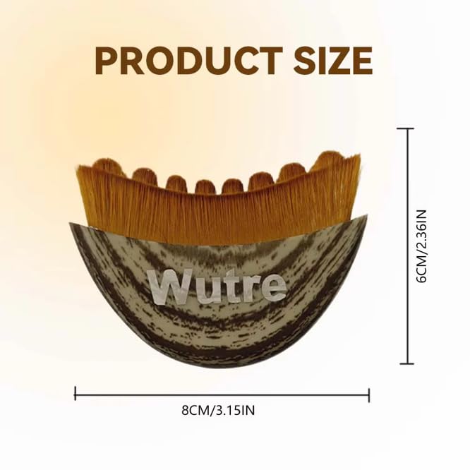 Wutre Lymphatic Drainage Face Brush Set - Natural Soft Bristle for Contouring & Detox | Anti-Puffiness Massager