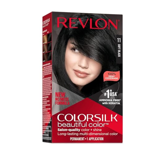 Revlon Colorsilk Beautiful Color Permanent Hair Color, Long-Lasting High-Definition Color, Shine & Silky Softness with 100% Gray Coverage, Ammonia Free, 074 Medium Blonde, 1 Pack