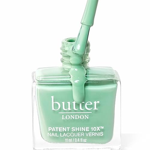 butter LONDON Patent Shine 10X Nail Lacquer, Helps Protect & Strengthen Nails, Gel-Like Finish & Chip-Resistant, 10-Free Formula, Vegan, Cruelty & Paraben Free, Good Vibes