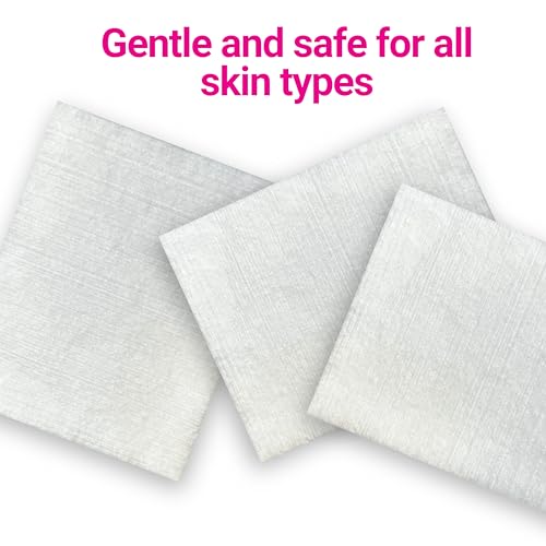 Swisspers Premium Ultra Soft Cleansing Pads – 50 Count (Pack of 3) – Large Rectangular Pads for Gentle and Versatile Skincare – 100% Lint-Free Cotton
