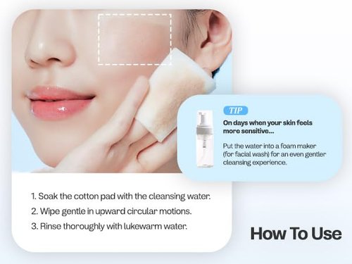 ma:nyo Pure Cleansing Water - Triple Micellar Technology for Sensitive Skin | Hydrating Makeup Remover, 16.9 fl oz (500ml)