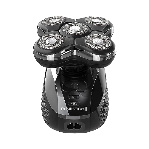 Bundle of Remington Balder Pro Head Shavers for Bald Men, Cordless Shaver, 100% Waterproof for Wet & Dry Shaving, Black + Balder Pro Head Rotary Shaver Head Replacement Assembly