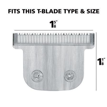 Wahl T-Blade Replacement | 40mm Detachable Blade for Wahl Trimmer Models 5598, 9686, 9854L & More