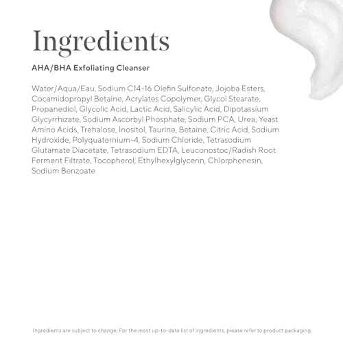 Murad AHA/BHA Exfoliating Cleanser - Triple-Action Cleansing Exfoliator with Salicylic, Lactic, & Glycolic Acids - Creamy Face Wash Removes Dull, Dry Skin for Smoother, Softer Skin