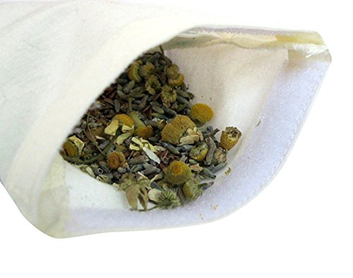 Aromatherapy Eye Pillow - 4.5 x 9 - Lavender Chamomile Flax - Removable Washable Cotton Cover - Headache Relief Soothing spa Yoga Sleep - Palm Leaves Flowers Tropical