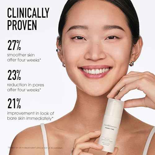 bareMinerals Prime Time Original Foundation Primer ? 24HR Wear, Smooths Texture, Controls Shine, Extends Makeup Wear & Nourishes Skin, Non?Comedogenic