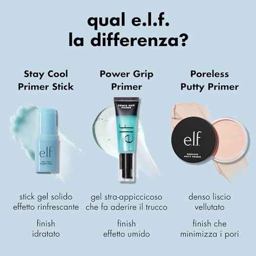e.l.f. Stay Cool Primer Stick, Hydrating Gel Primer Preps Skin For Makeup, Imparts A Cooling Feel, Infused With Aloe Water, Vegan & Cruelty-Free