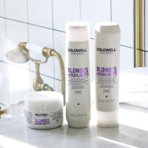 Goldwell Dualsenses Blondes & Highlights Anti-Yellow Treatment - 60 Seconds, 6.8oz (200mL)