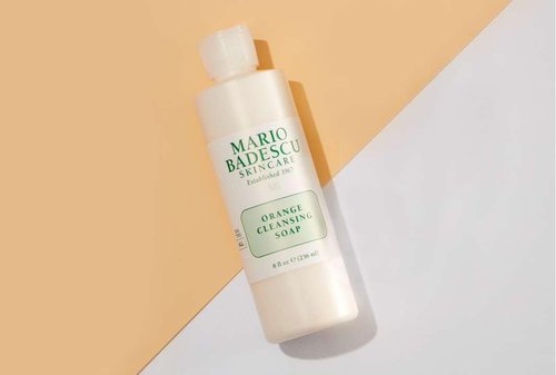 Mario Badescu Orange Cleansing Soap - AHA-Enriched Cream Face Cleanser for Combination/Dry Skin - Oil-Free Exfoliant