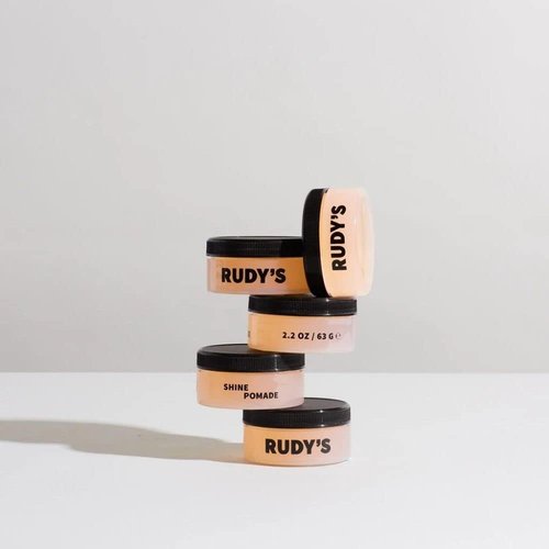Rudy's Shine Pomade - Medium Hold Frizz Control for Curly & Textured Hair | Non-Greasy 2.2 oz