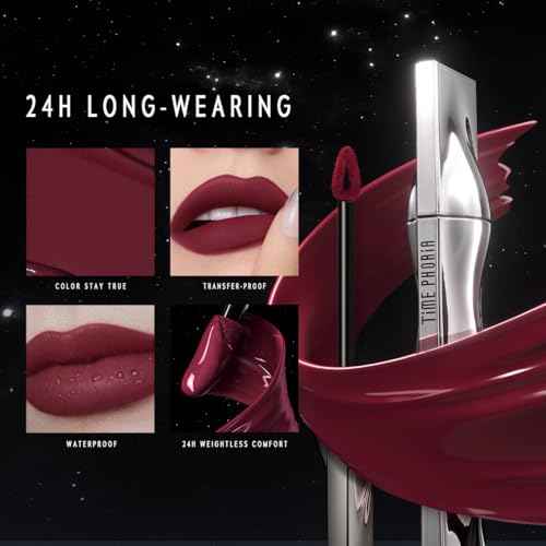 ETERNAL LIP MATTE-Long Lasting Lip Stain, Waterproof & Transferproof Lip Tint, Mask-friendly, Matte Finish Lipstick, Lightweight, High Coverage, Stocking Stuffers Teengirls (10 LOVE SPELL)