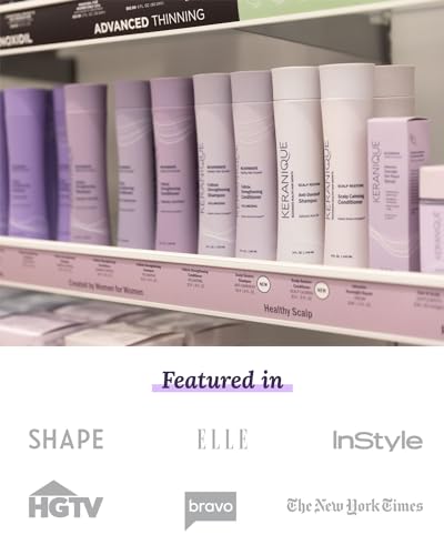 Keranique Shampoo for Color Treated Hair - Protect & Extend Color, Sulfate Free Shampoo for Colored Hair - Moisturizing Colorsafe Shampoo for Women - UV Protection, Best for Dry, Thinning, Fine Hair