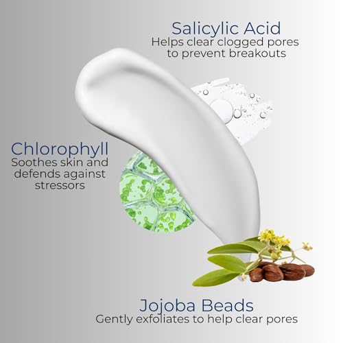 ATWATER Skin Armor Exfoliating Face Scrub,Men’s Facial Cleanser - Smoothes and Cleans Skin to remove Dead Skin - Travel Size Mens Face Exfoliator Leaving you Fresh and Vibrant - 3.4 oz